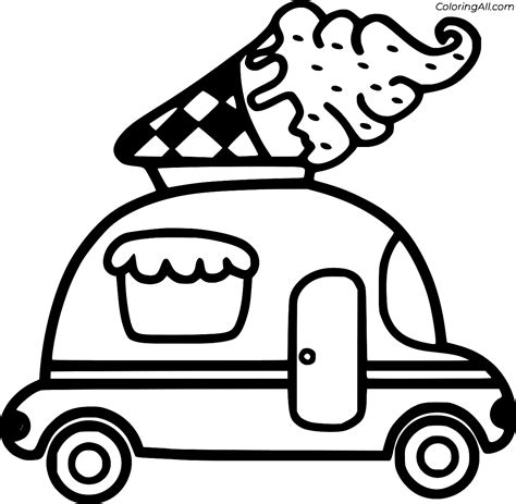Ice Cream Truck Coloring Pages (26 Free Printables) - ColoringAll