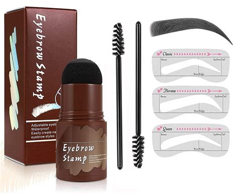 Buy RJGUDDU Eyebrow Stamp and Eyebrow Stencil Kit - Eyebrow Stamp and ...