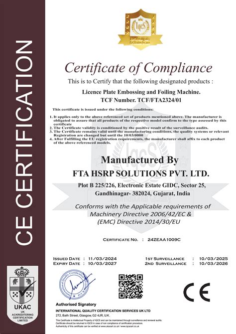 Certifications and Publications | FTA HSRP