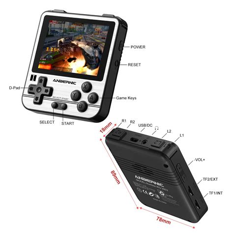 Buy Haihuang RG280V Handheld Video Game with 64G TF Pre-Installed 5000 ...