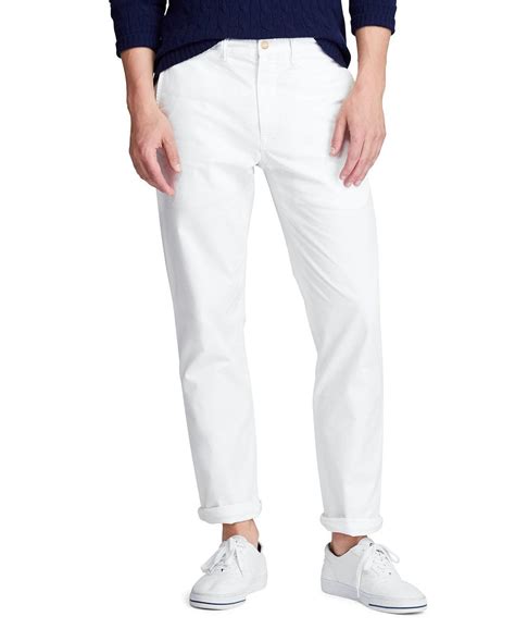 Polo Ralph Lauren Mens White Chino Pants 34 x 32 – Bristol Apparel Co