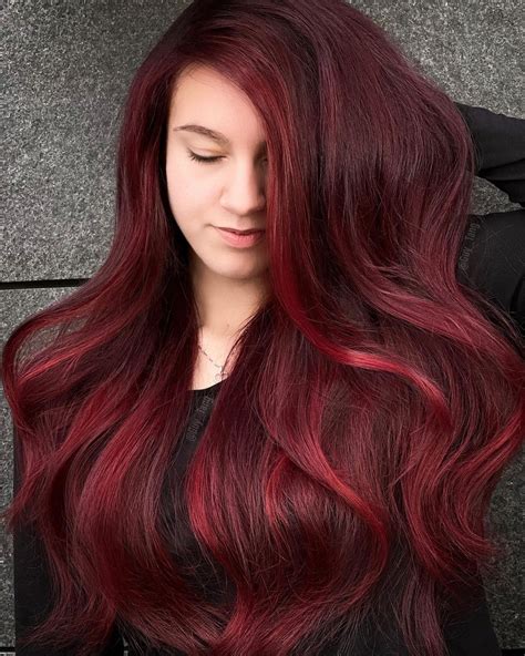 Dark Red Hair Color Ideas