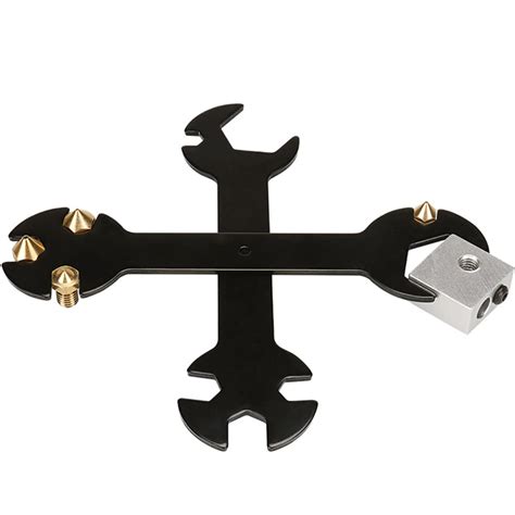 3Deometry (Pack of 2) 5 in 1 Wrench Multifunction Flat Spanner ...