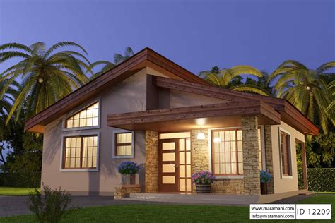 Unique Small House Plan - ID12209 - Floor Plans by Maramani