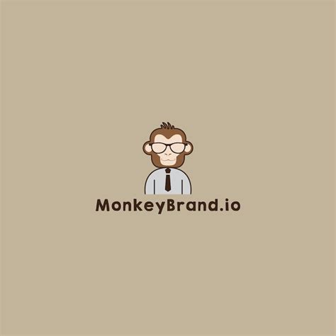 Logo Monkey Nerd para Monkey Brand io Company | Vetor Premium