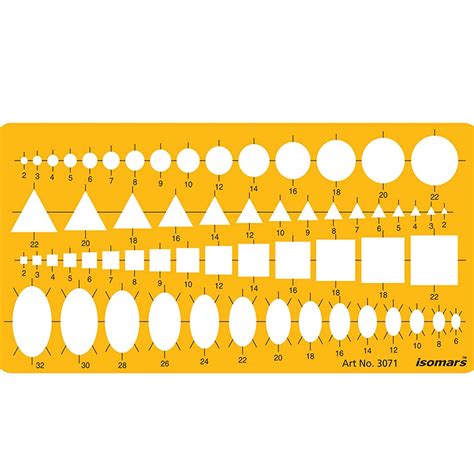 Geometry Shape Drawing Template Stencil – Isomars