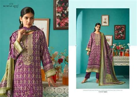 Mumtaz Arts Tareef Jam Satin Pakistani Suits Online Shopping