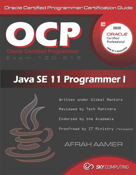 Buy OCP (Exam 1Z0-815) Java SE 11 Programmer I Certification Guide ...