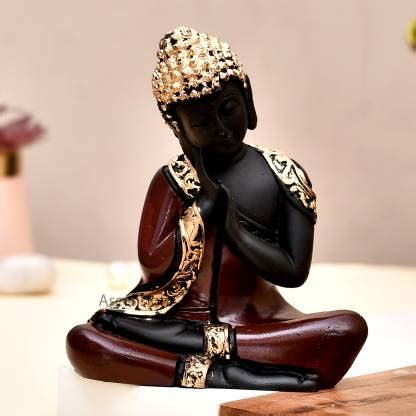 Ascension Antique Finish Handcrafted Thinking Buddha Showpiece ...