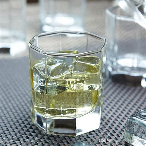 MANTRAA SALES (Pack of 8) Octagon Rocks Glasses with Heavy Base and ...