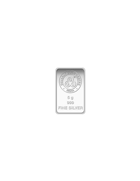 Buy Gujarat Gold Centre Silver Bar Of 5 Gram in 999 24Kt Purity