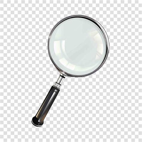 Magnifying glass transparent background vector elementon transparent ...