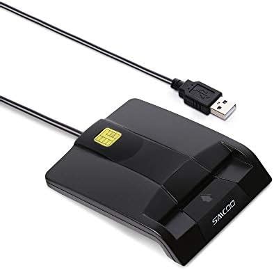 Saicoo® DOD Military USB Common Access CAC Smart Card Reader ...