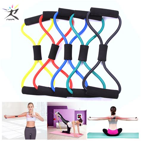 8 Word Fitness Rope Resistance Bands Rubber Bands for Fitness Elastic ...