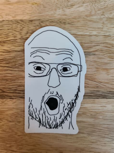 Soyjack Soy Jack Wojack Meme Pointing Sticker Decal Pair | eBay