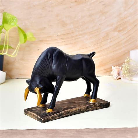 BasakCraft Bull Sculpture for Home Decor and for Vaastu, Showpiece for ...
