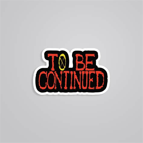 To Be Continued One Piece Anime Stickers - Awaiting the Next Adventur