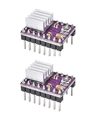 INVENTO 2Pcs DRV8825 StepStick Stepper Motor Driver Module with ...
