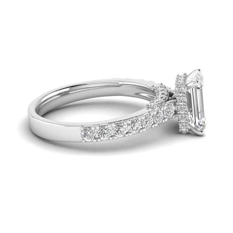 The Enchanted Emerald Cut 2.00ct Diamond Ring with White Gold ...