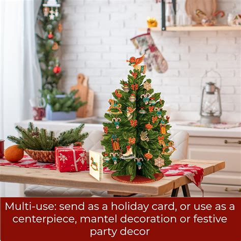 Buy FreshCutPaper Pop Up Christmas Tree, 15 inch Holiday Tree ...