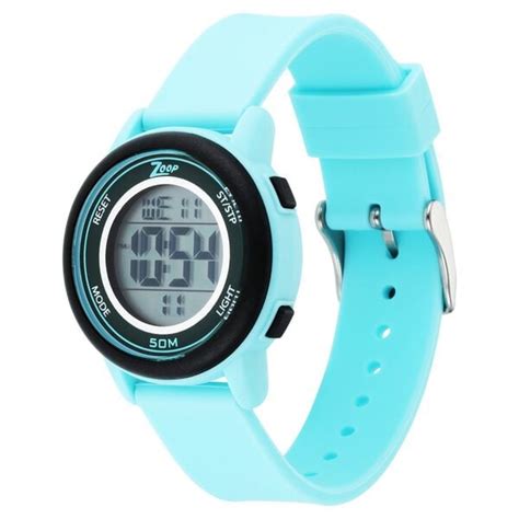 Buy Online Zoop Digital Watch with Digital Dial & Blue Strap for Girls ...