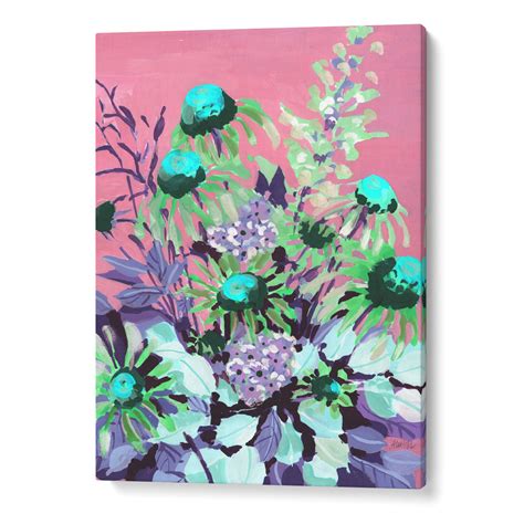 Pink Floral Art By Ania Zwara - Exclusively at Nook At You