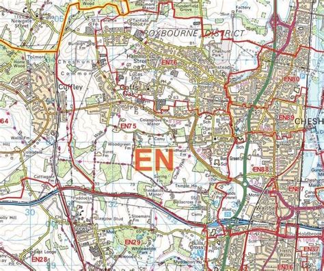 Image result for Enfield Postcode Map