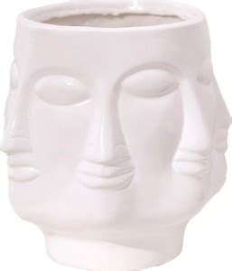 Order Happiness Face Shape White Small Flower Planter Pot for Home ...