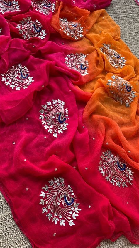Jaipuri Chiffon Sarees - Shop Pure Chiffon Sarees at Best Price – thecotlin
