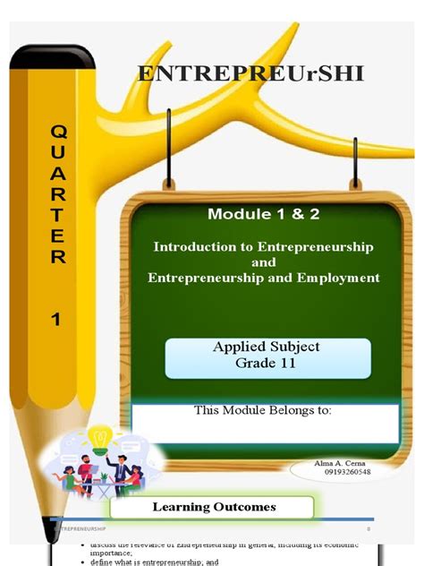 Entrepreneurship Module 1 PDF 的图像结果