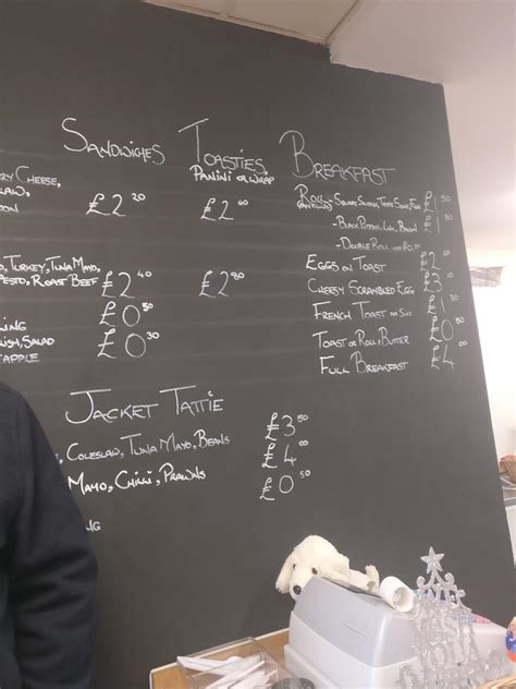 Menu at Taste Buds cafe, Paisley, 22b Lawn St