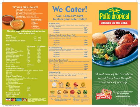 Pollo Tropical Menu with Prices and Reviews