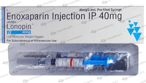 LONOPIN 40MG INJECTION 0.4 ML: Price, Uses, Side Effect, Composition ...