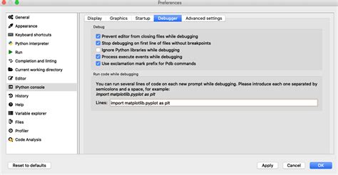 Python Spyder Debugging 的图像结果