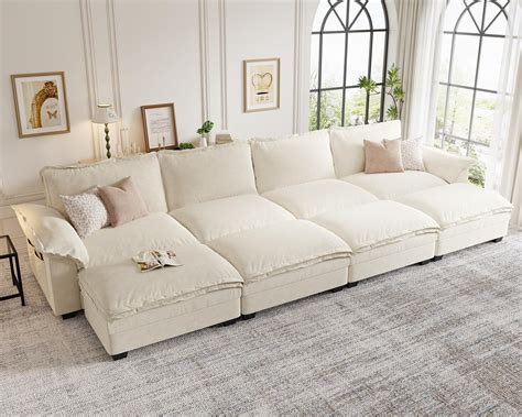 Amazon.com: Modular Cloud Couch Sectional Sofa, Comfy Sectional Couches ...