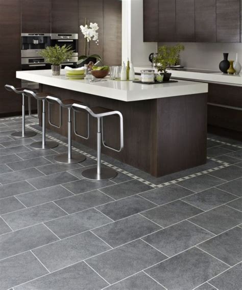 best floor tiles for grey kitchen