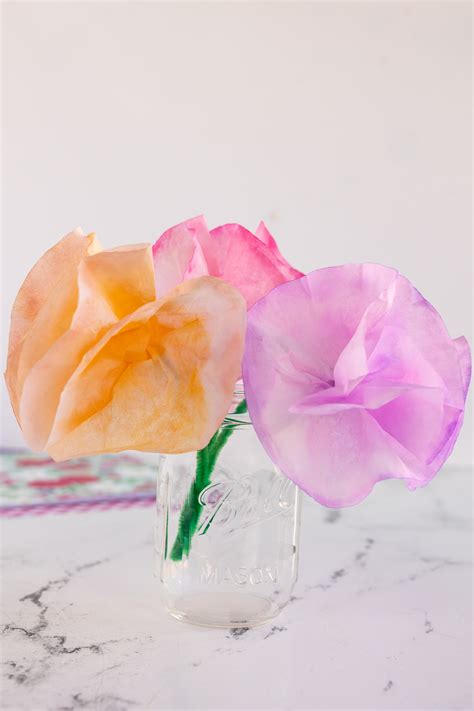 Coffee Filter Flowers - Made To Be A Momma