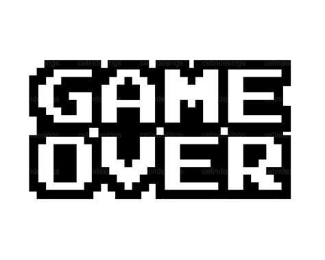 Game Over Pixels Svg | Game Over Cut File | Game Over Png | Gaming Svg ...