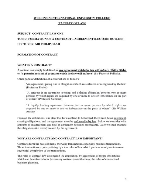 Image result for Introduction to Contract Law Tutorial