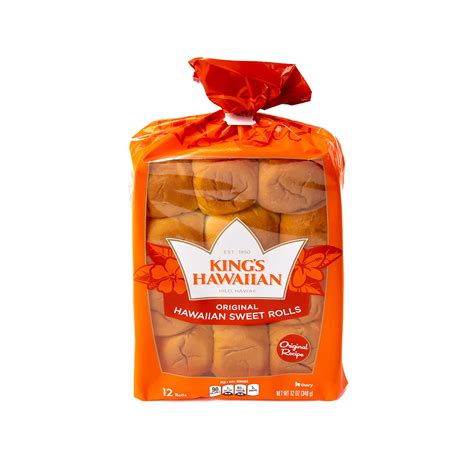King's Hawaiian Rolls, Original Hawaiian Sweet Dinner Rolls, 12 Count ...