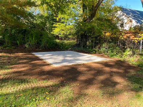 12x16 Gravel Shed Base in Wayne, PA | Firm Foundations