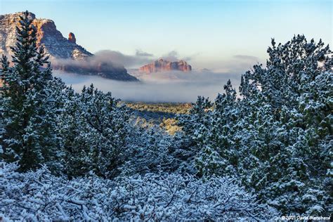 Snow and Fog in Sedona, Arizona - Flagstaff Altitudes