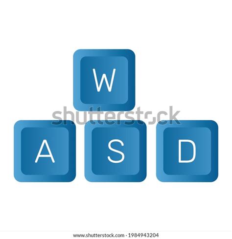 Wasd Button On Keyboard Transparent Background: Vector có sẵn (miễn phí ...