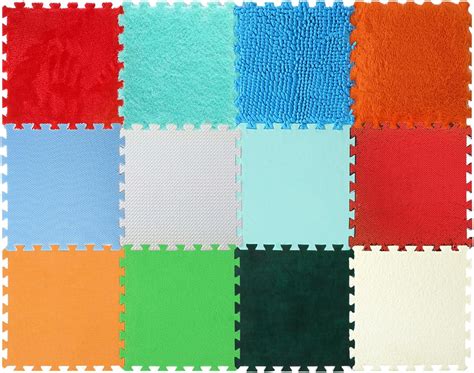 Amazon.com: Tinideya 12 Pcs Sensory Mats Sensory Floor Tiles ...