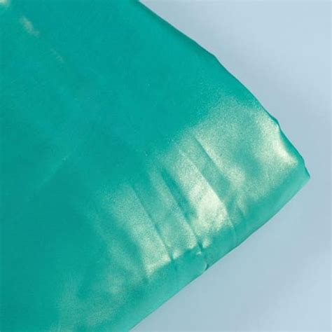 Sea Green Color Shimmer Georgette Foil fabric