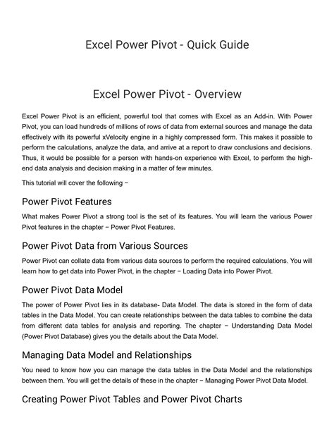 Image result for PowerPivot Excel Basics