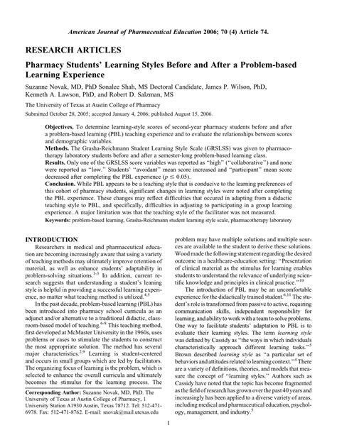 Image result for Problem Based Learning in Pharmacy