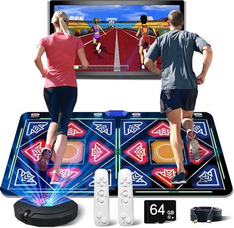 Dance Mat for Kids Adults, Folding Double Player Wireless Electronic ...