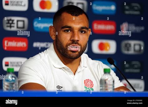 England's Joe Marchant during a press conference at the Stade Pierre ...