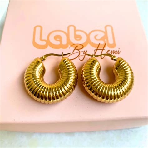 Spiral Gold Hoops – Label By Hemi